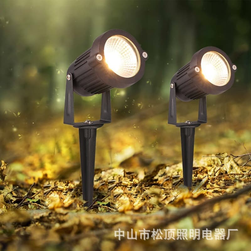 1x Luminárias Espeto Para Jardim 3w ou 5w Luz Led Ip65 Prova Dágua