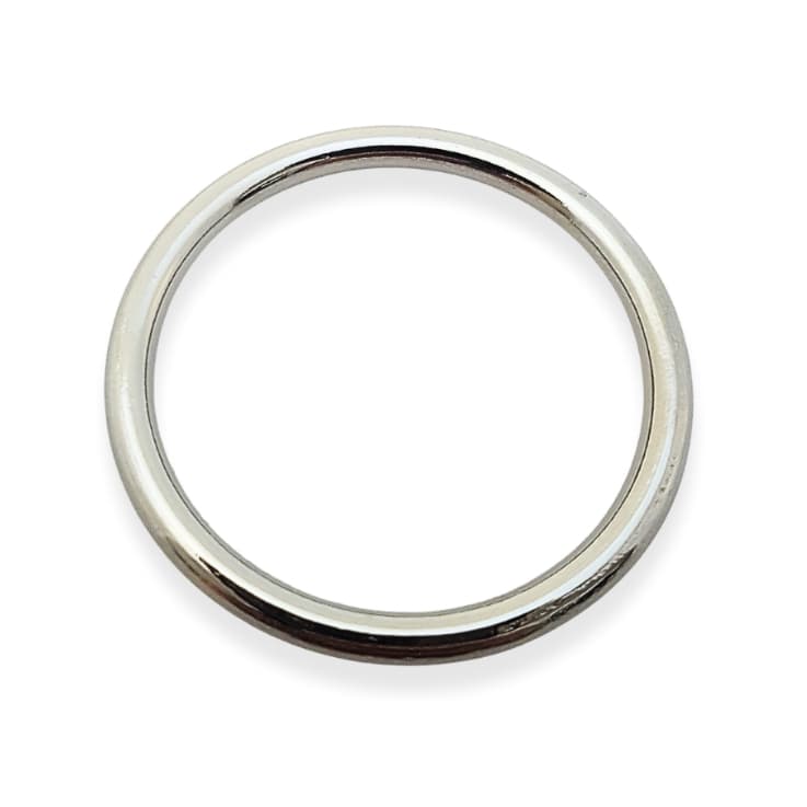 10 Argolas de Metal 30mm Sem Emenda Prateada ou Ouro Velho Não Enferruja