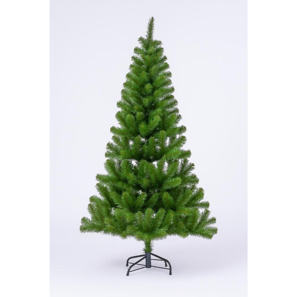 Árvore de Natal Artificial 1,8m Verde Luxo – Galhos Densos, Base Metálica Reforçada e Montagem Rápida | Decoração Natali
