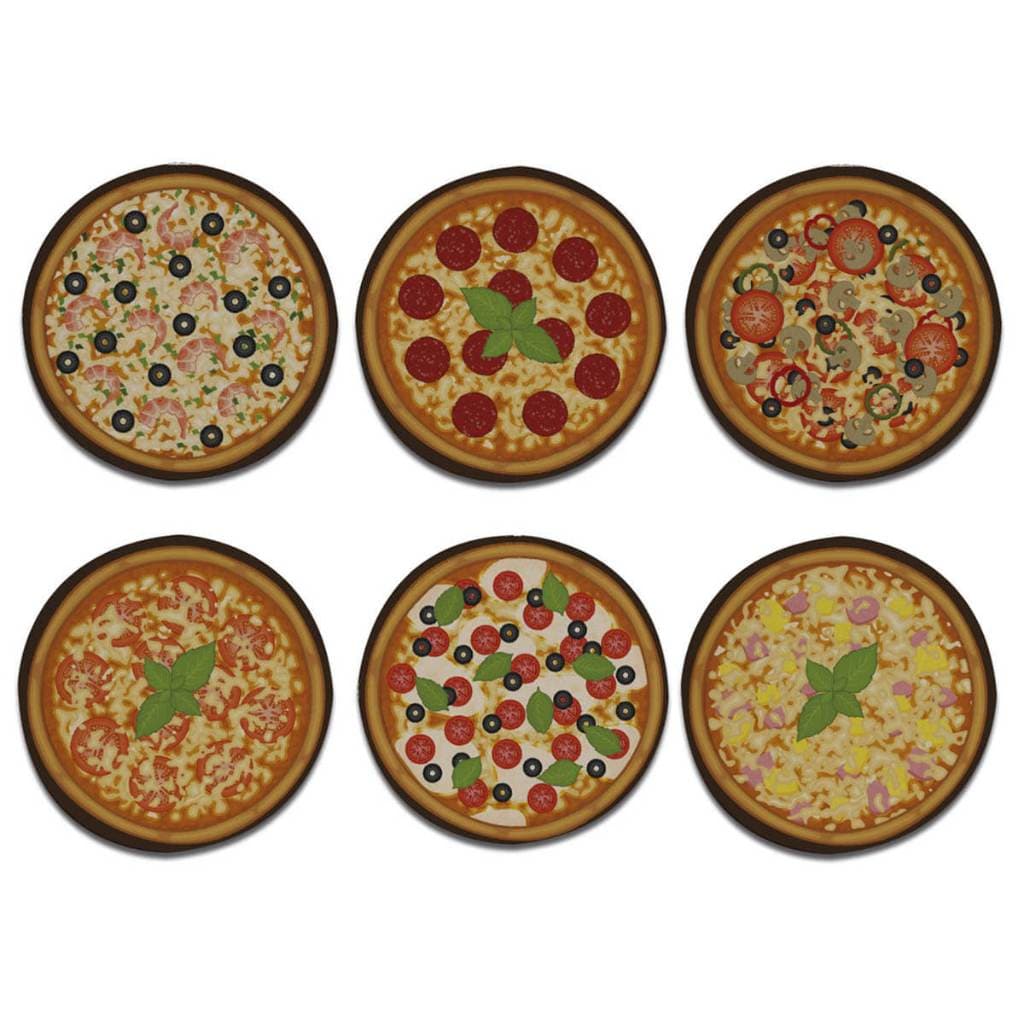 Kit 6 Porta Copos Criativos - Pizzas
