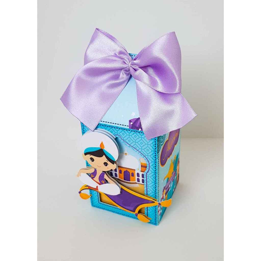Kit Caixinha Para Festa Aladin Papelaria Personalizada Caixa DESMONTADO