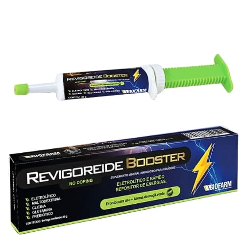 Suplemento Revigoreide Booster Biofarm Aminoácidos e Minerais para Equídeos Alto Desempenho