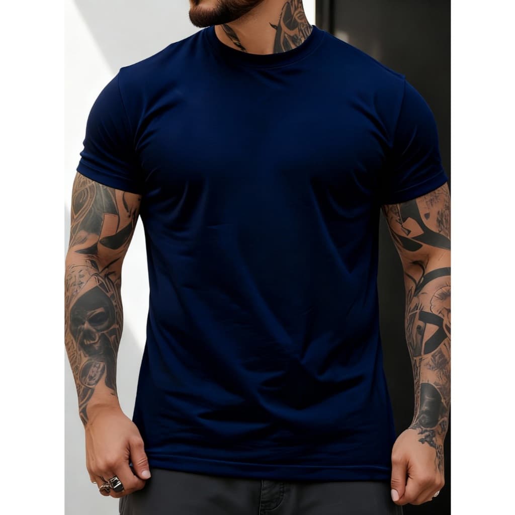 Camiseta Unissex Básica Tradicional Algodão 100% Conforto e Estilo para Treino
