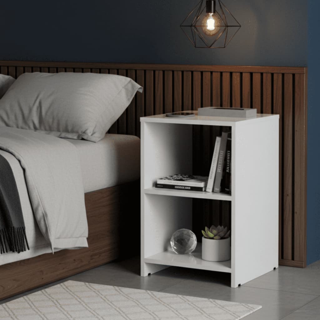 Mesa de Cabeceira Nicho MDF Mesinha Dubai Criado Quarto Apoio Cama Moderna