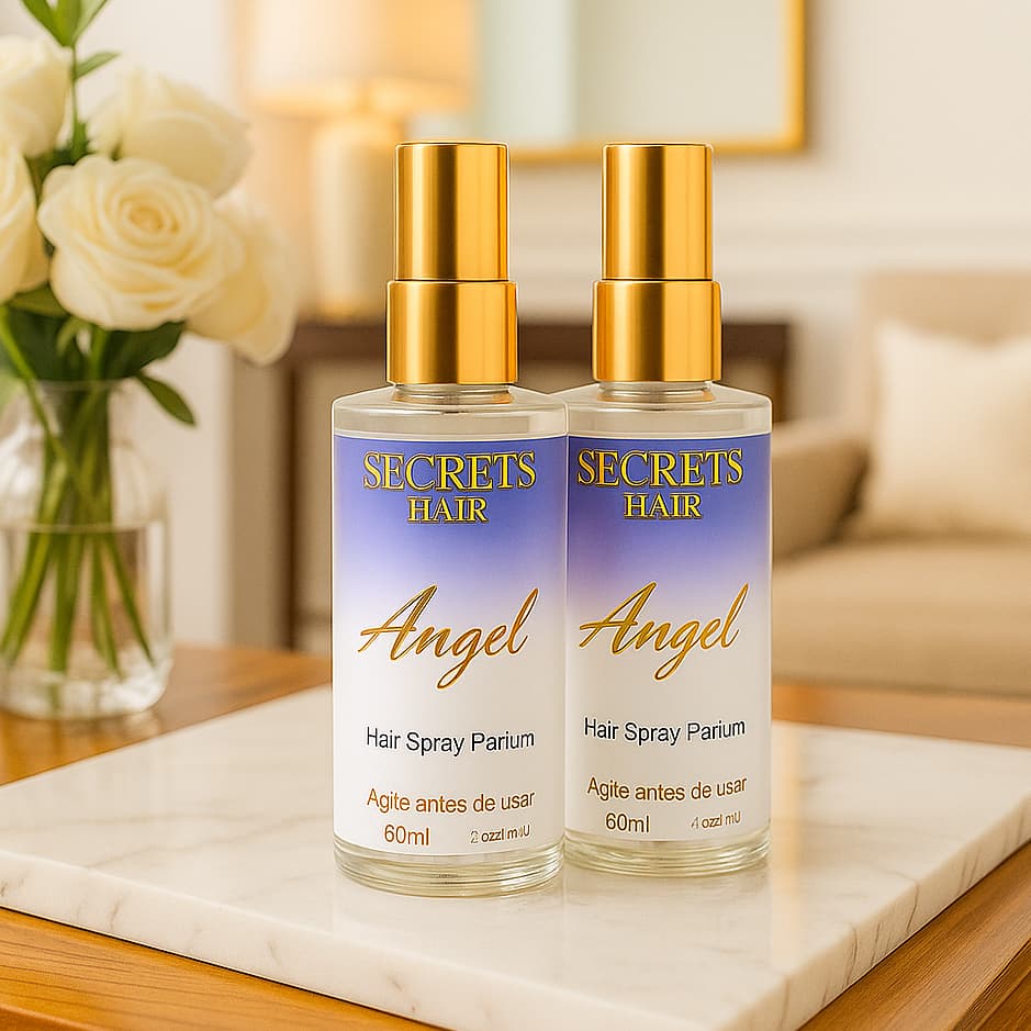 Perfume Capilar Secret's Hair Angel 60ml – Fragrância Doce, Frutada, Alta fixação e Projeção