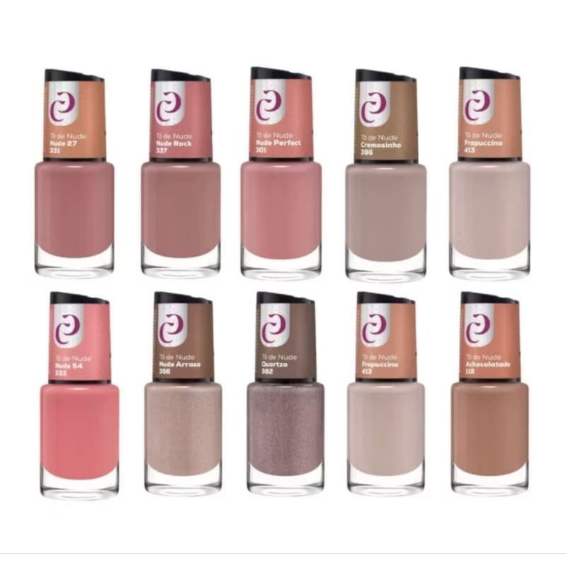 Kit com 10 Esmaltes Sortidos CORA – Alta durabilidade!