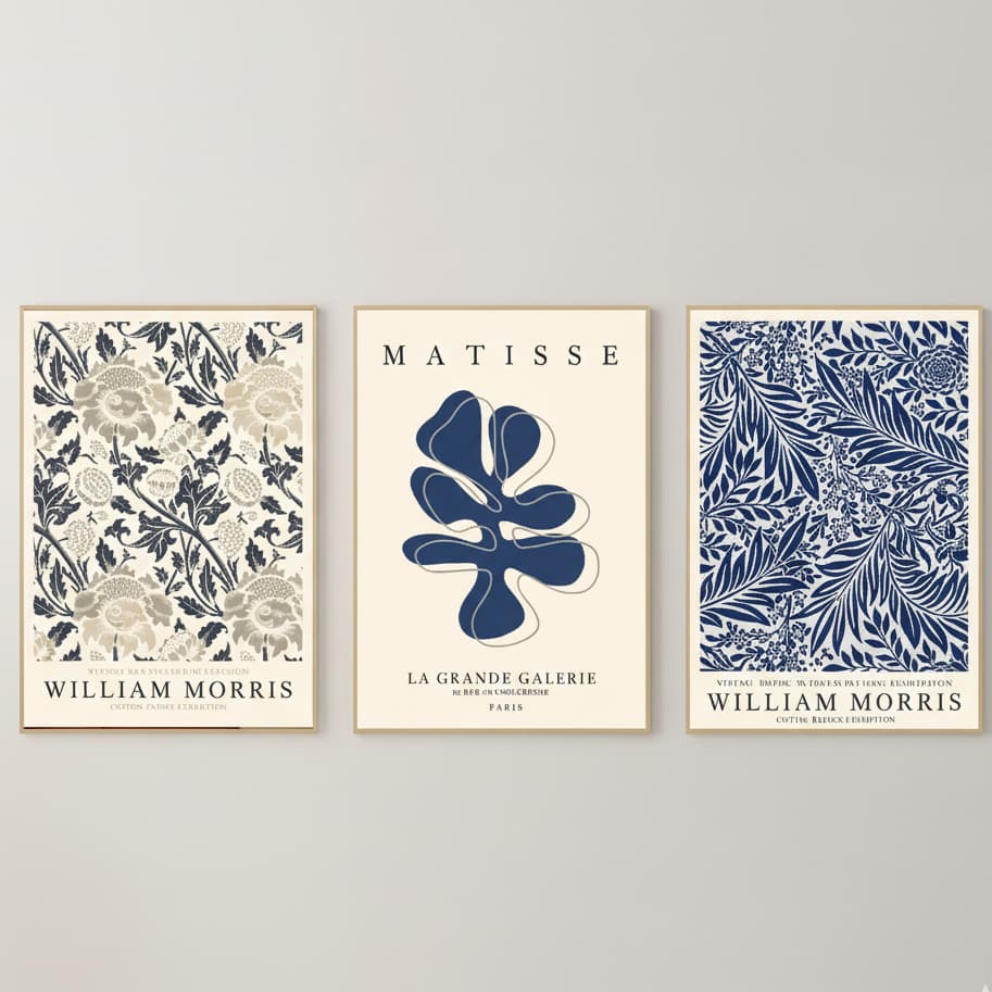 Quadros decorativos Arte abstrata matisse elegante pintura (3 peças)