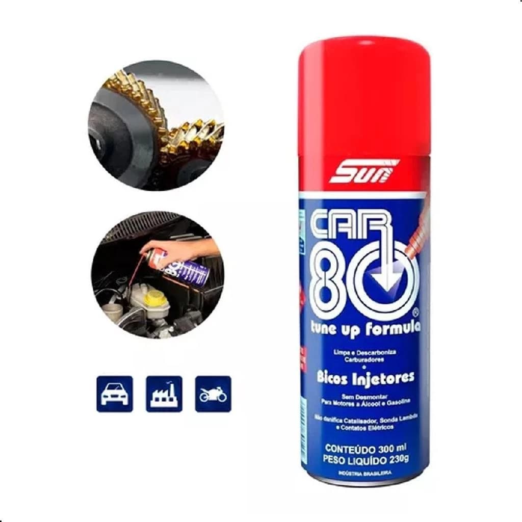 Car 80 Descarbonizante Car80 Limpa Bico Tbi Carburadores 300ML