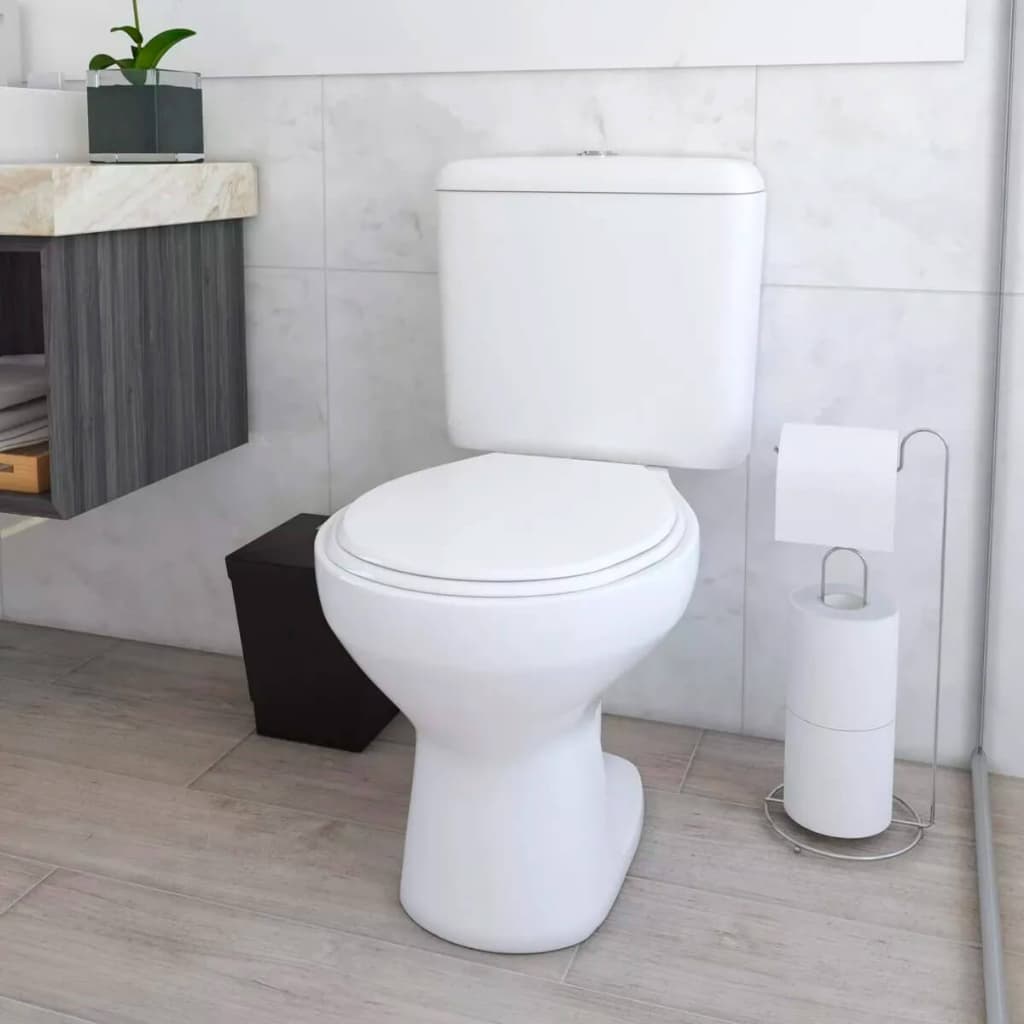 Suporte Papel Higiênico De Chão Para Banheiro Durável Com Capacidade Para 3 Rolos