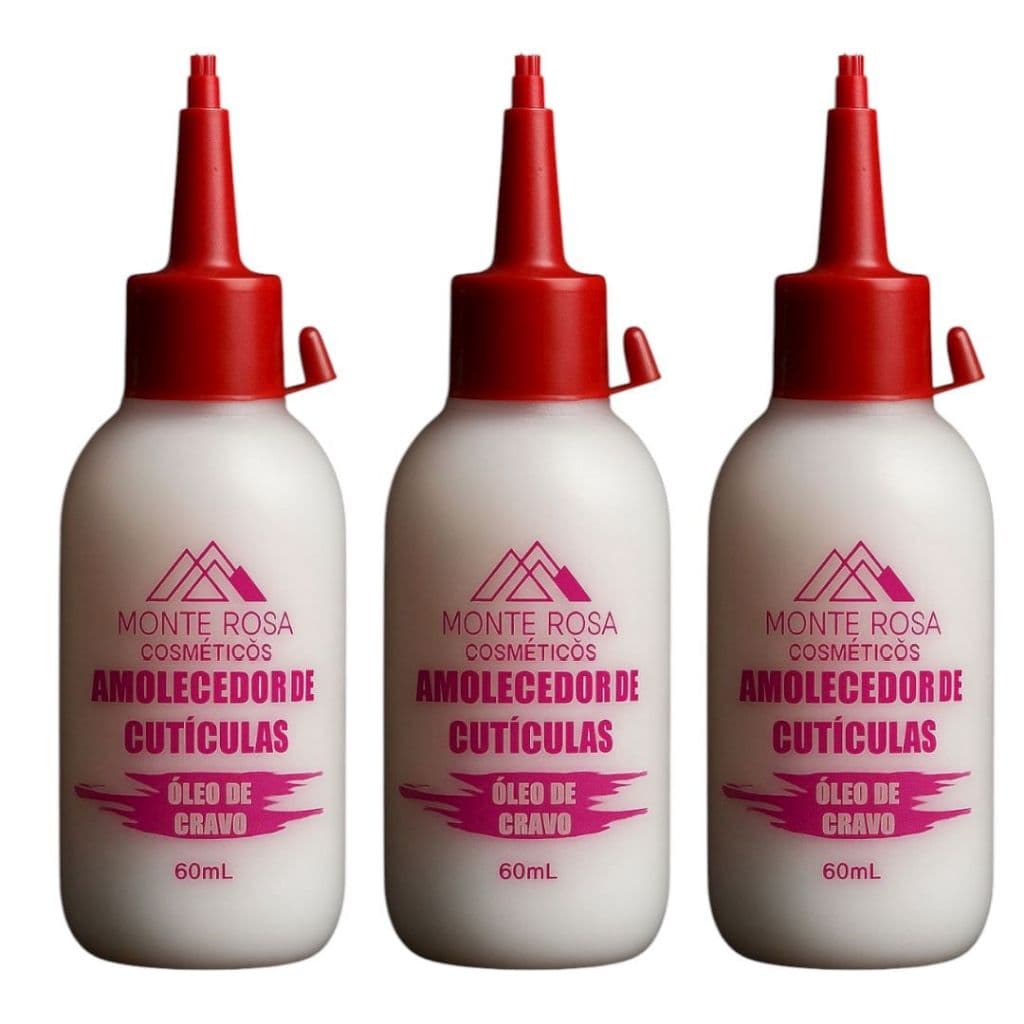 Amolecedor de Cutícula Monte Rosa 60ml – 1 | 2 | 3 Unidades (Selecione a Variação)