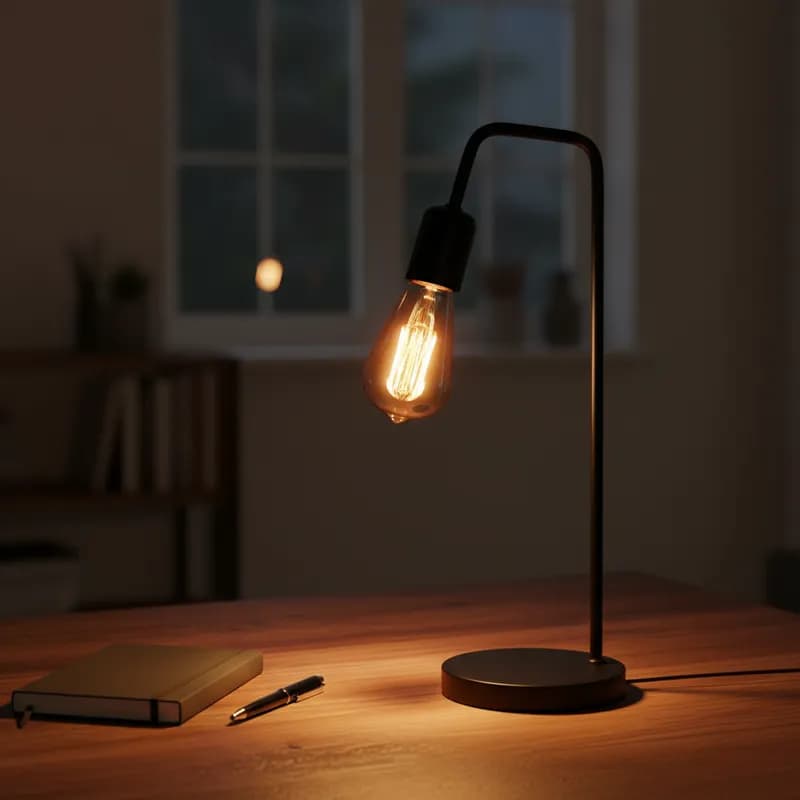 Kit 2 Luminária de Mesa Abajur L Retro Vintage Moderno Sala Quarto Escritório Recepção 127v/220v