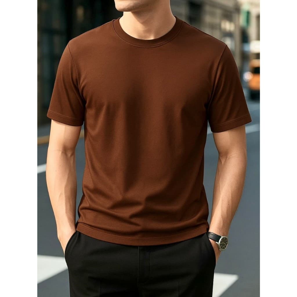 Camiseta Básica Unissex Algodão 100% Confortável Premium Estilo Tradicional