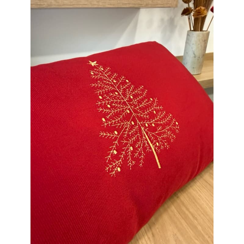 Almofadas Natal Merry Christmas Árvore de Natal Bordado Luxo Decoração Natalina