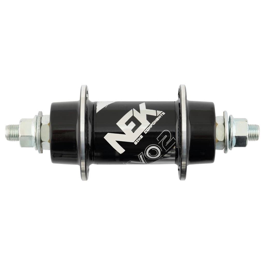 Cubo Dianteiro Bike Aluminio Com Rolamento 6200 Bravo 2 NEK 36 Furos Polido ou Preto Bicicleta