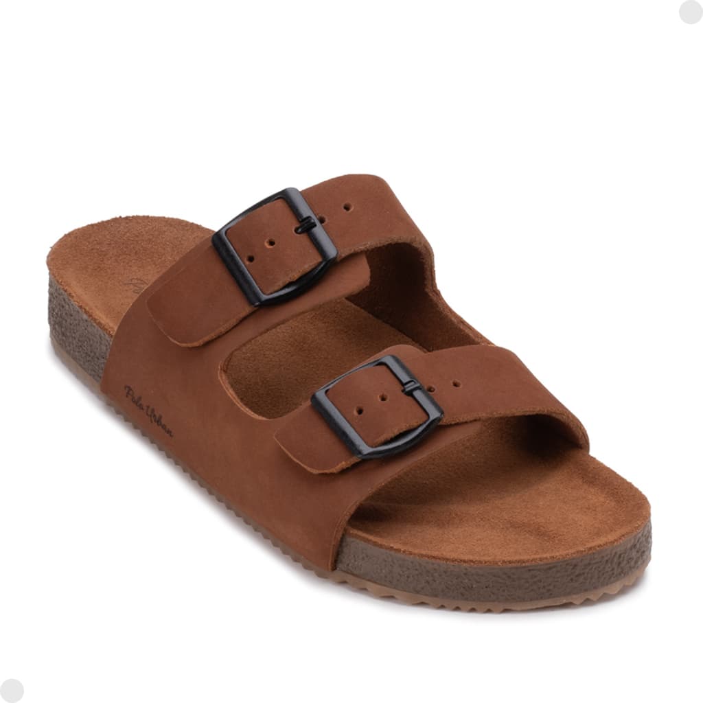 Sandália Masculina Chinelo Masculino Anatômica Confort Couro Macio Sandalia Papete Chinelao