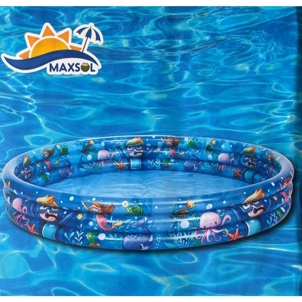 Piscina Infantil Inflável Redonda 450 Litros, Piscina fundo do Mar
