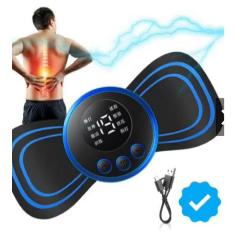 Massageador Portátil Elétrico Recarregavél - Relaxante Muscular Alivia Dor Pescoço Coluna