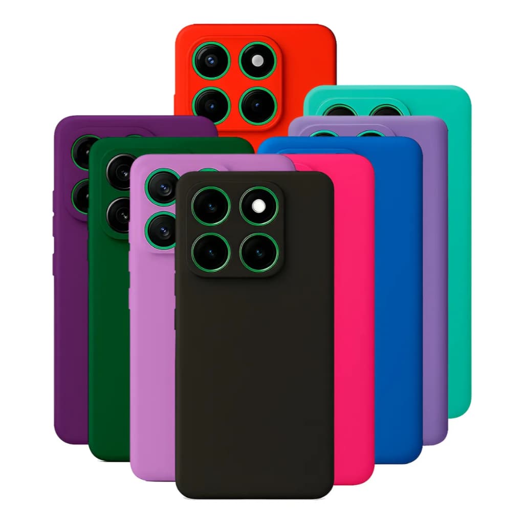 Kit 2X1 Motorola Moto Edge 60 Neo - Capa Silicone Colorida Veludo + Película Ceramica 9D Protetora *