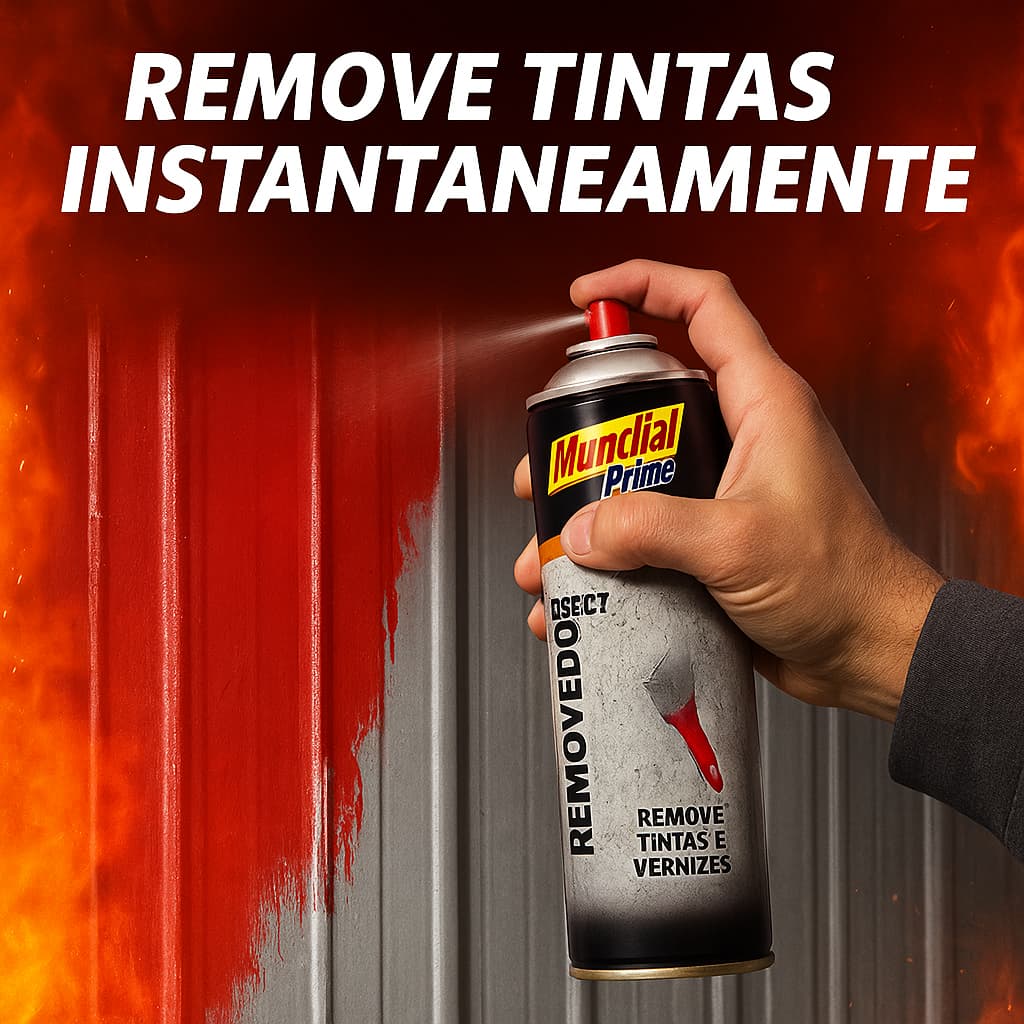 Removedor de Tinta Spray 350ml (250g) - Mundial Prime | Removedor de Pintura, Verniz e Graffiti