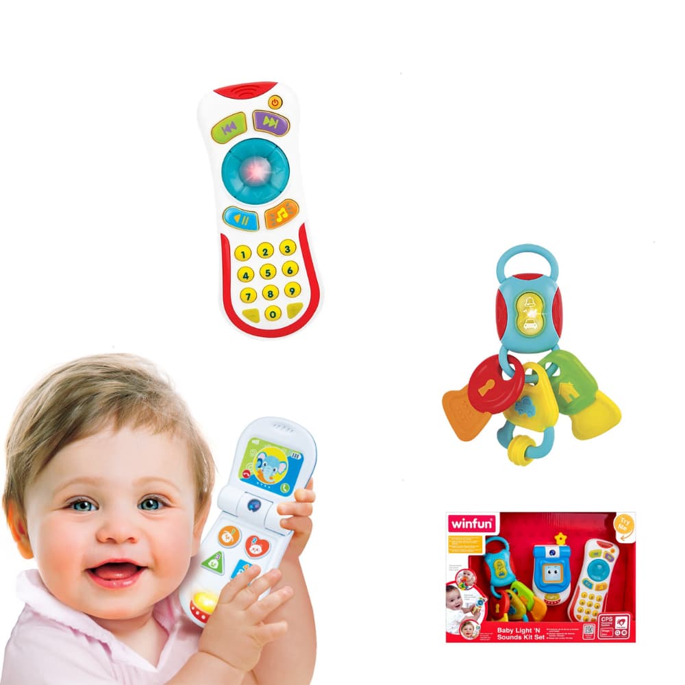Brinquedo Chave De Carro Para Bebê Com Luzes  Música Presente Educacional De Aprendizagem Precoce