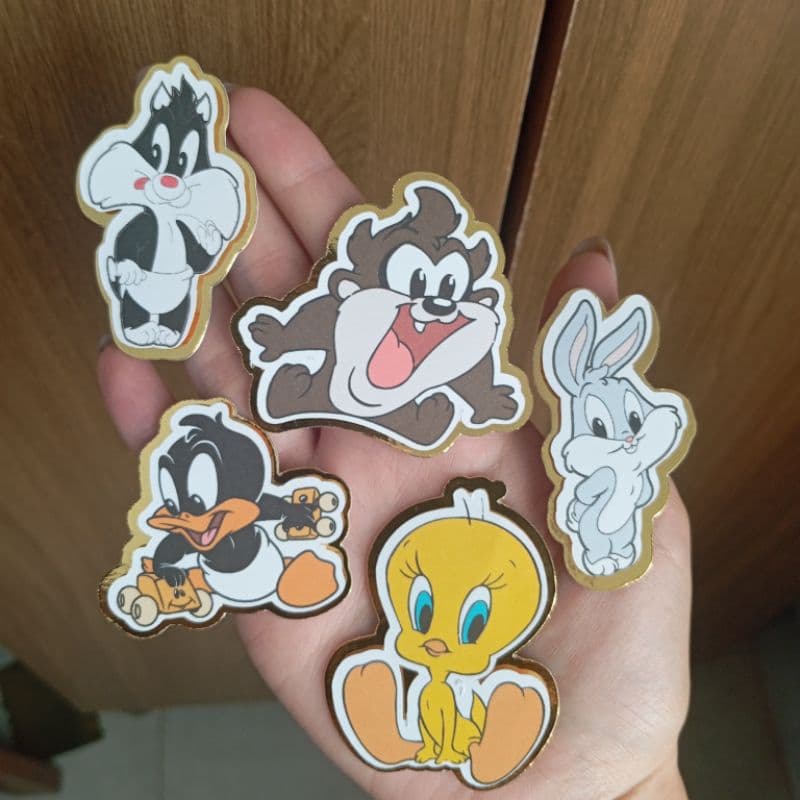 10 | 20 | 30 Apliques em 3d Baby Looney Tunes - Aplique em Relevo loney tunes baby - Decoração de mesa loney tunes
