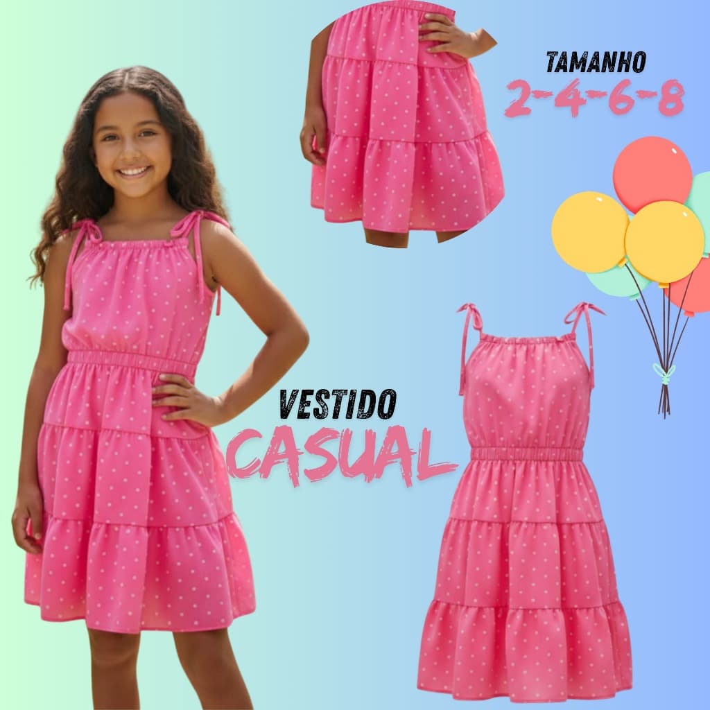 Vestido de Tiras Coração: Versatilidade para o Verão em Tecido Plano