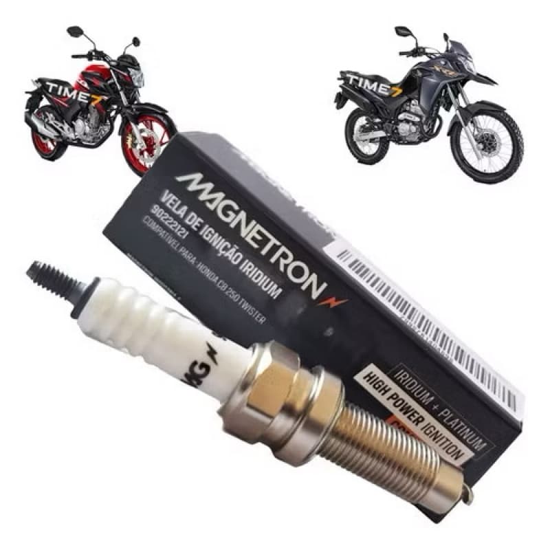 Vela De Ignição Iridium Cb 250f Cb 300 Twister Xre 300 Magnetron