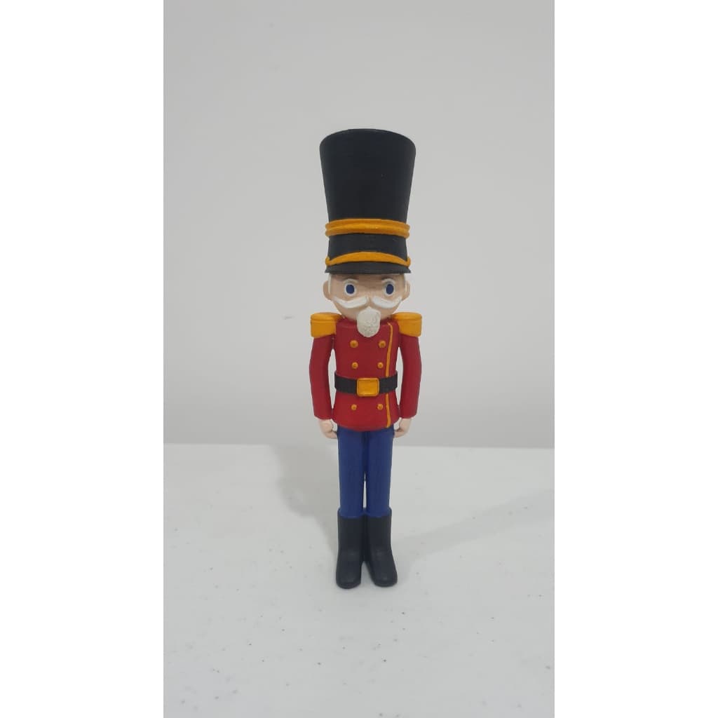 QuebraNozes Natalino 3D – Soldadinho Decorativo | Impressão 3D Realista | Enfeite de Natal Clássico