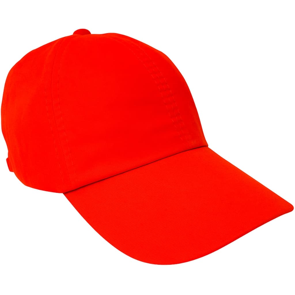 Boné Laranja Liso Bordar Personalizar Sem Estampa Sem Detalhes Uniforme Aba Curva