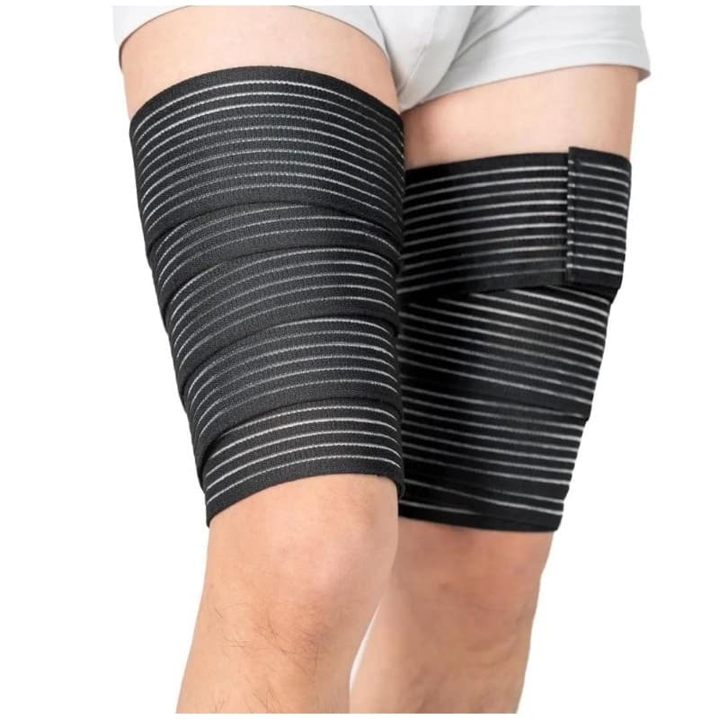 Coxal Elastico firmador de coxa faixa de compressão esportiva Agachamento Joelheira Para Musculação