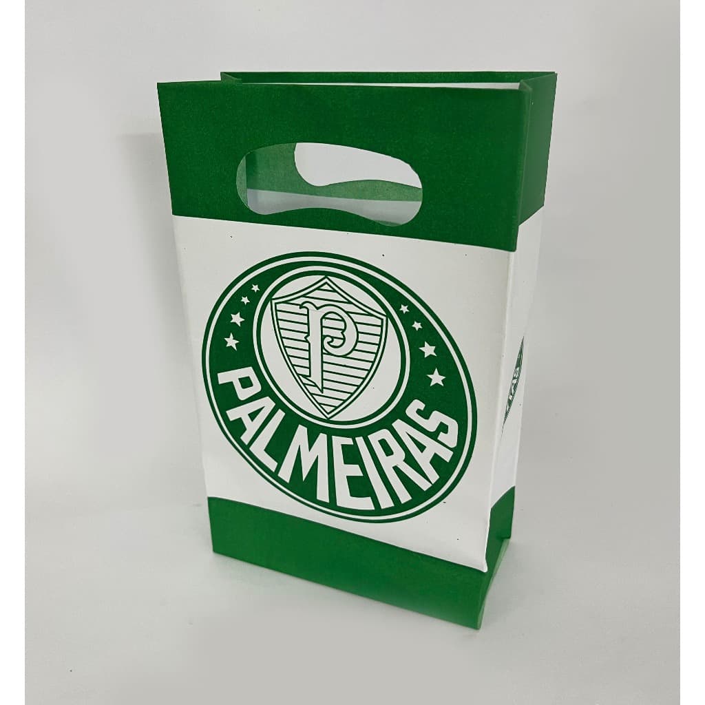 Lembrancinha Sacolinha Personalizada Boca De Palhaço Palmeiras - 23x15cm