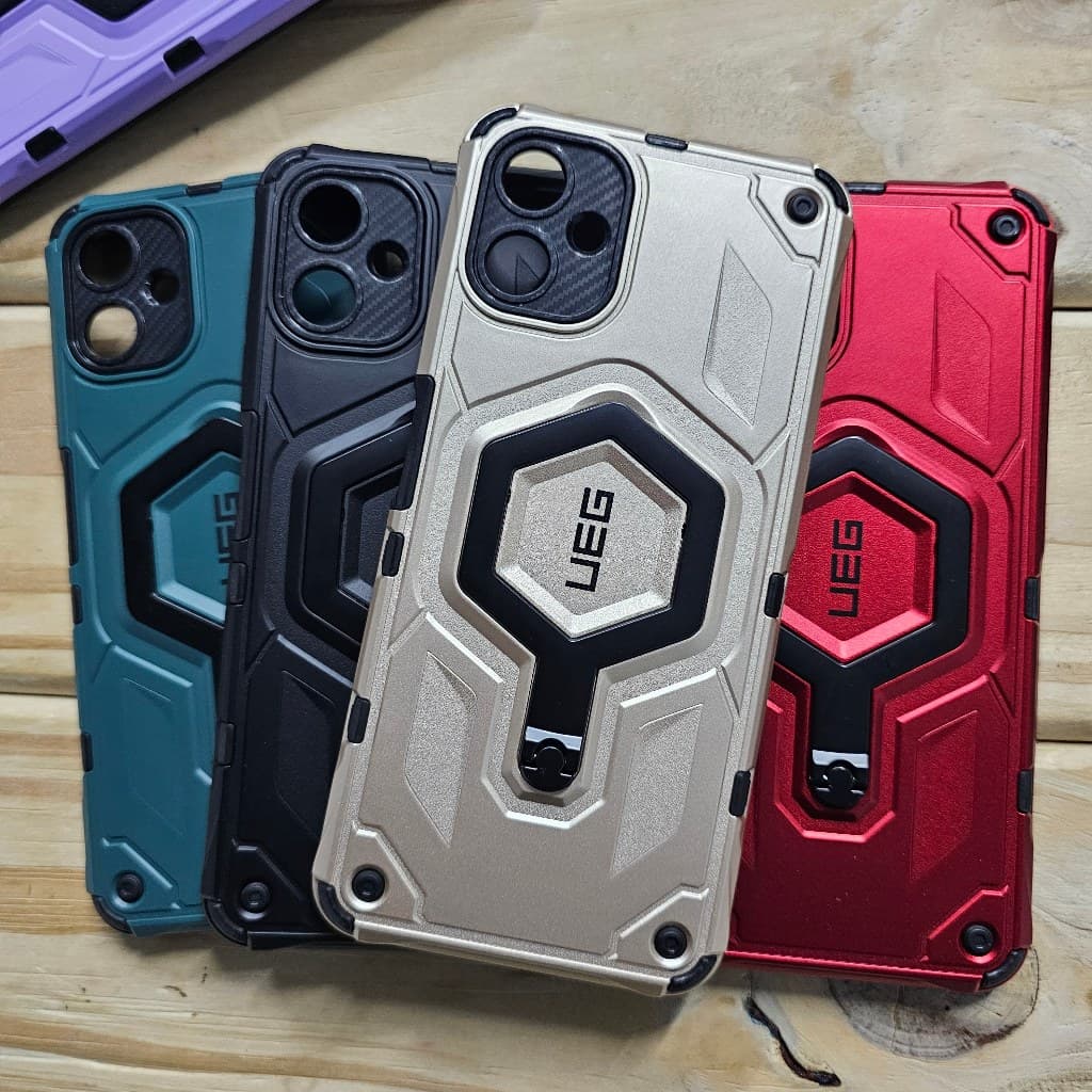 Capa capinha anti impacto silicone com Suporte Giratório 360° para Samsung A05 /  Samsung A05S /  A06 / Samsung A07