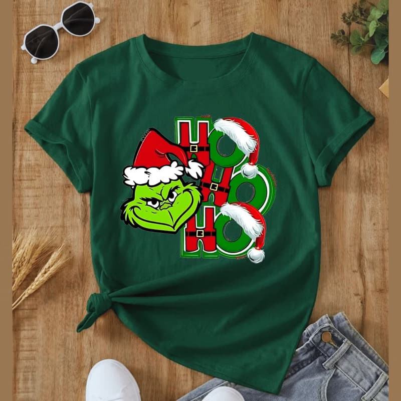Camisa Camiseta Blusa Estilosa Unissex Natal Festas Natalino Grinch Personagem Algodão