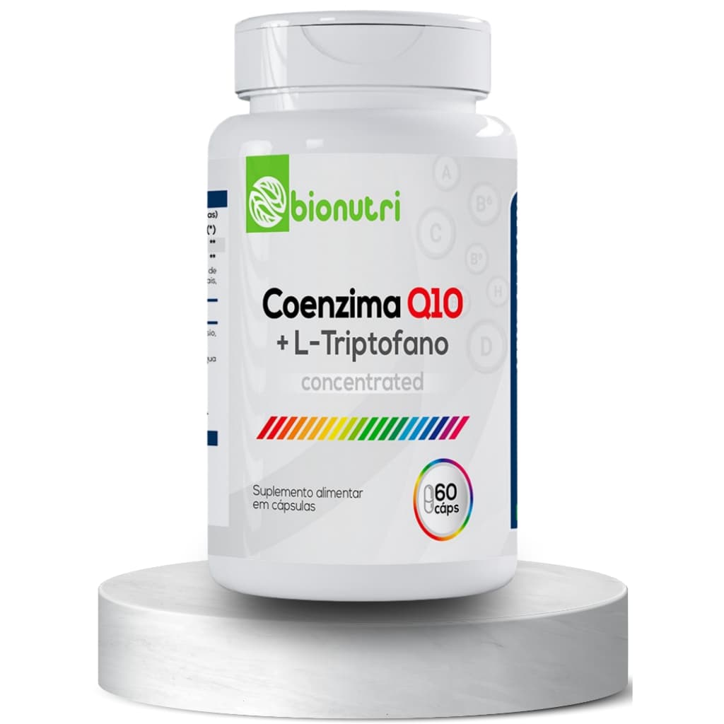 Coenzima Q10 L Tripofano Concentrada Coezima Original 60 capsulas Formula Pura Ubiquinol