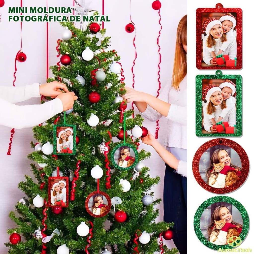 12 Decoração Porta Retrato Enfeites Árvore De Natal Christmas Decorations Festao De Natalinos Para Arvore