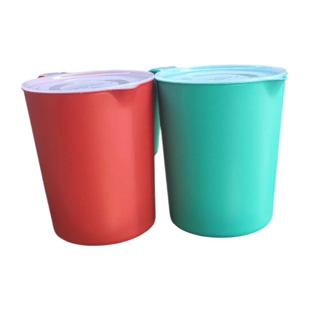 2 - Jarra Redonda Plásticos Para Sucos Laranja E Limão Jarra Plástica1 Litro Oferta