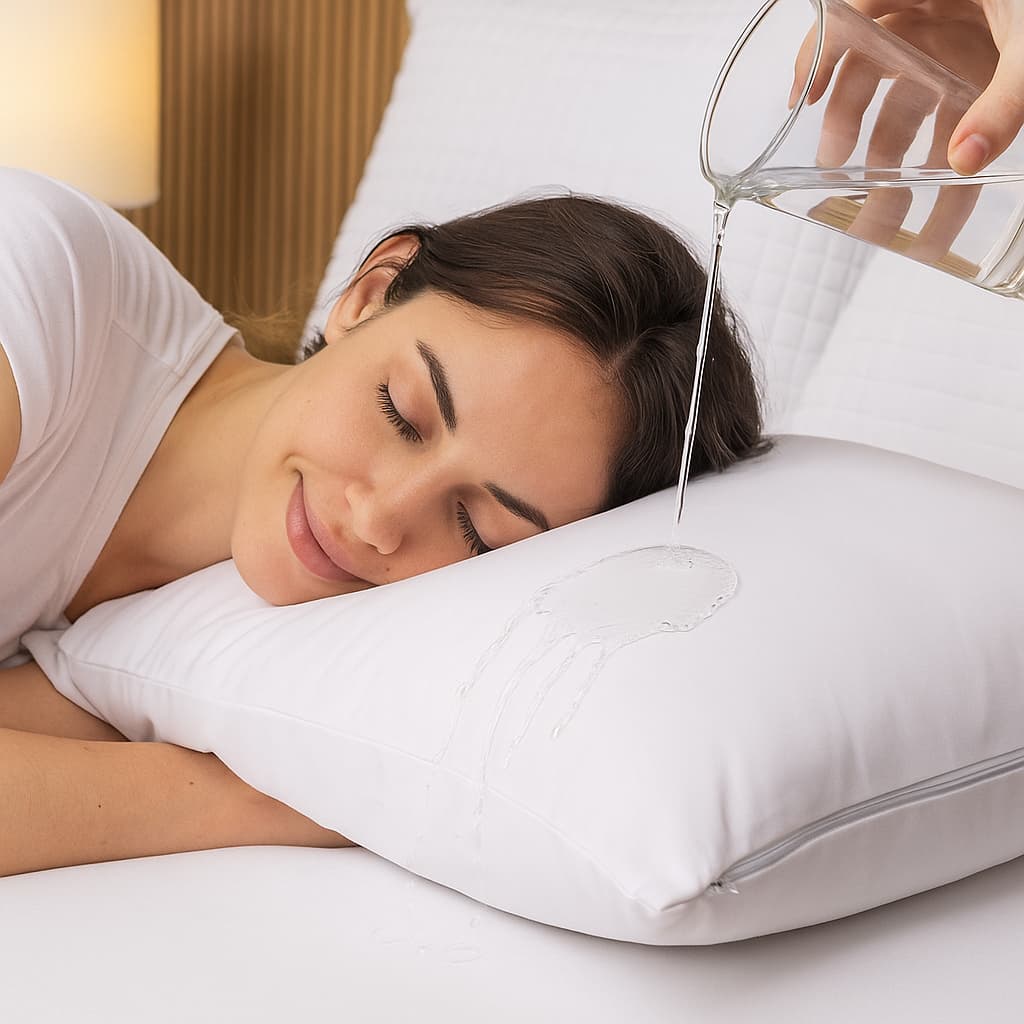 Kit Capa Protetora de Travesseiro Impermeável 70x50cm com Zíper – Proteção Antialérgica