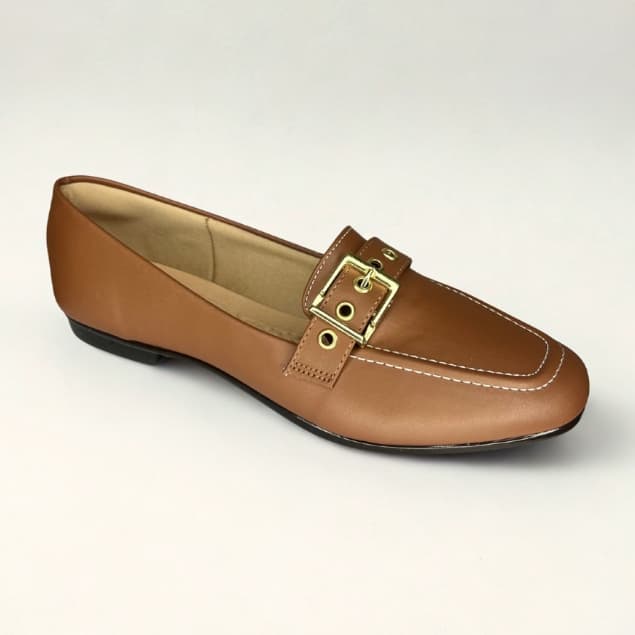 Sapatilha Feminina Bico Quadrado Sapato Feminino Dia a Dia Elegante Mocassim Macia