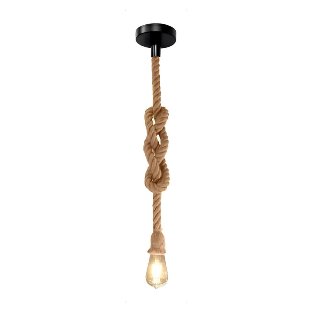 PENDENTE RUSTICO DE CORDA 1.80M 1*E27 BIVOLT IP20 MBLED