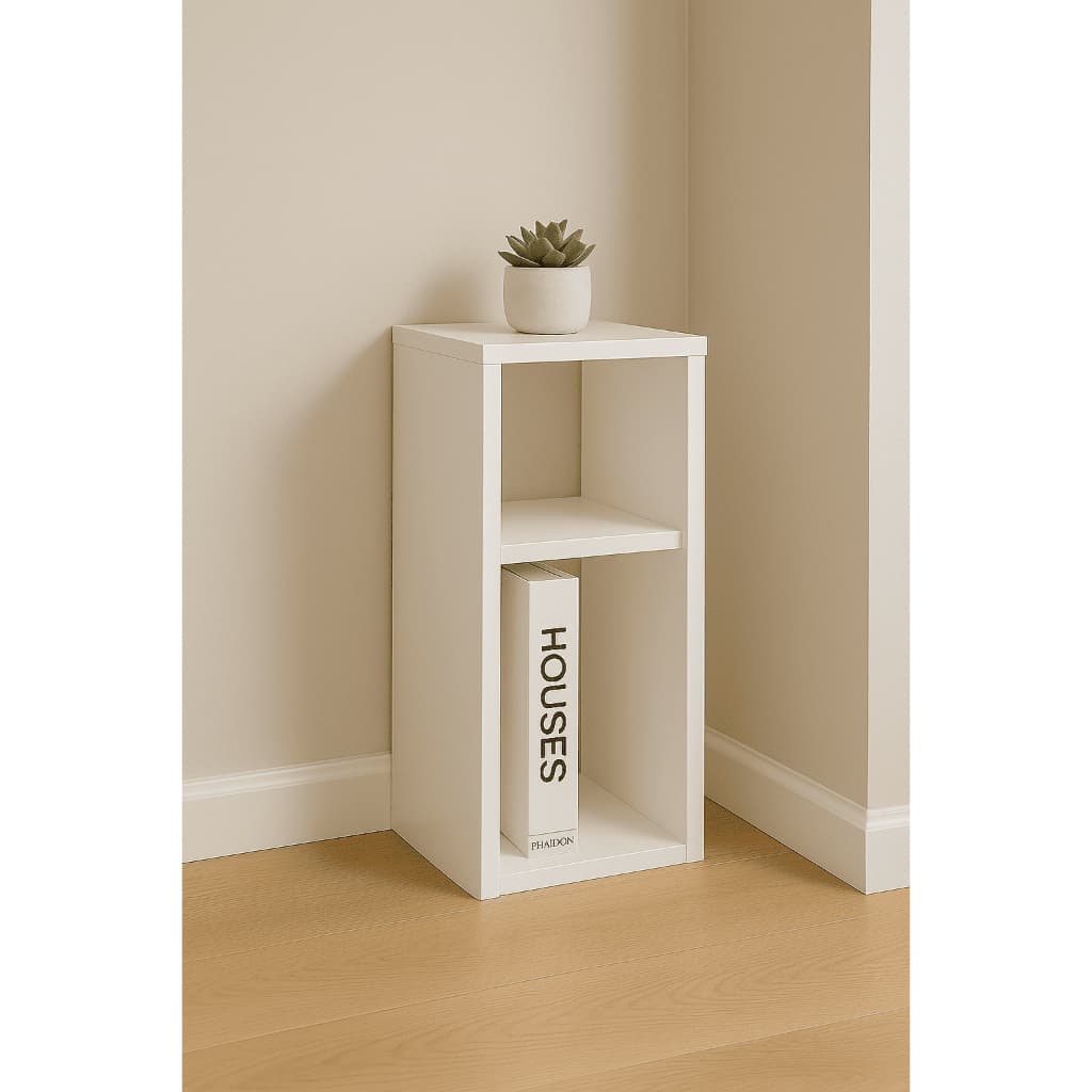 Mesa Lateral MDF para Sala e Quarto Mesa de Apoio Modular Mesa de Cabeceira para Decorar e Organizar