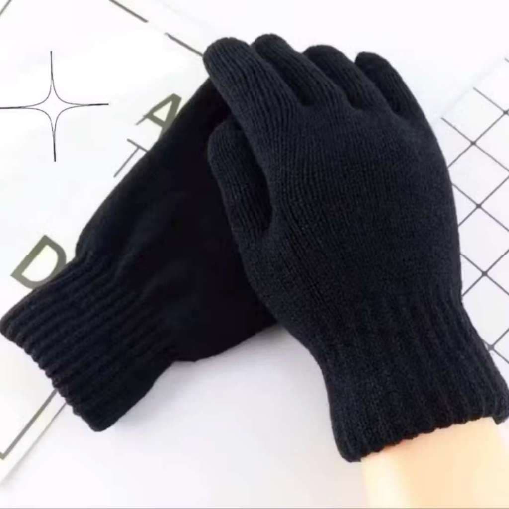 Kit Com 3 Pares De Luva Simples Feminina/Masculino Adulto Unissex Inverno Quente Sensível