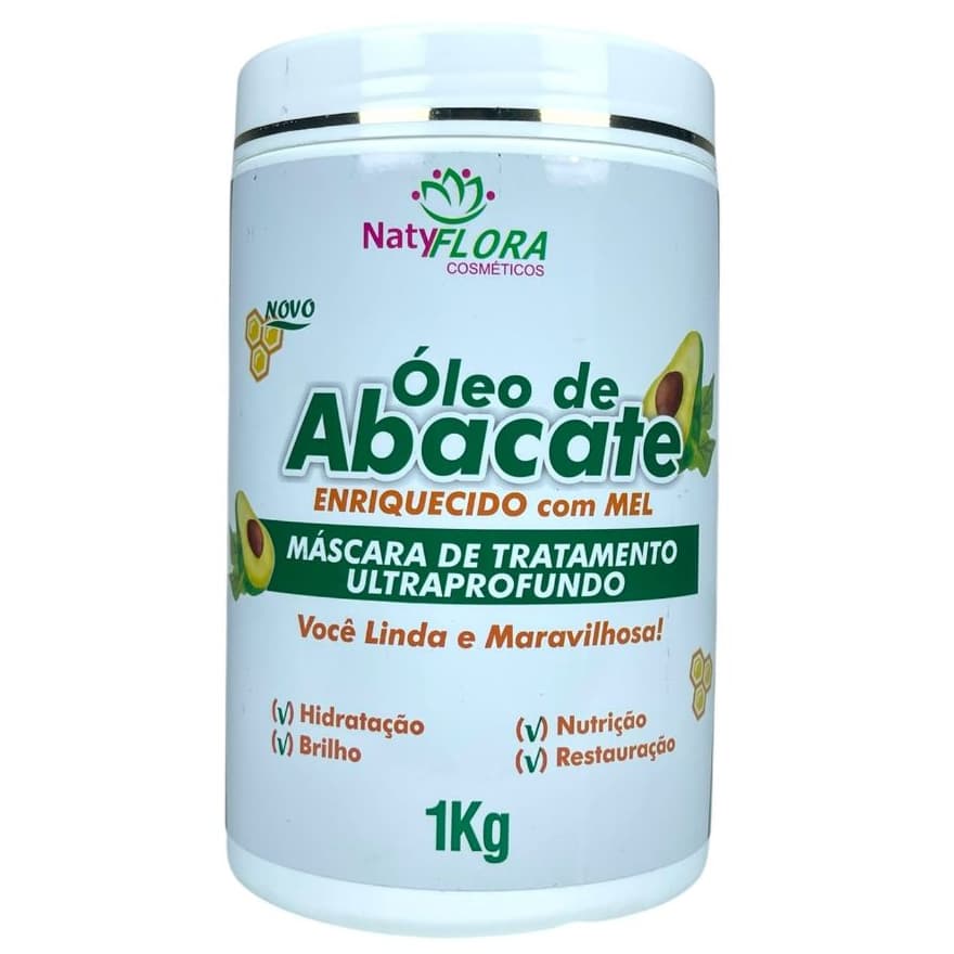 Máscara de Tratamento Óleo de Abacate 1Kg NatyFlora