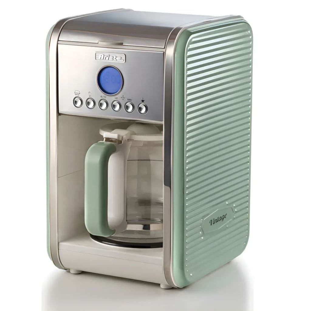 Cafeteira Ariete Vintage Verde Programável Com Filtro Verde  / 4 a 12 Xícaras