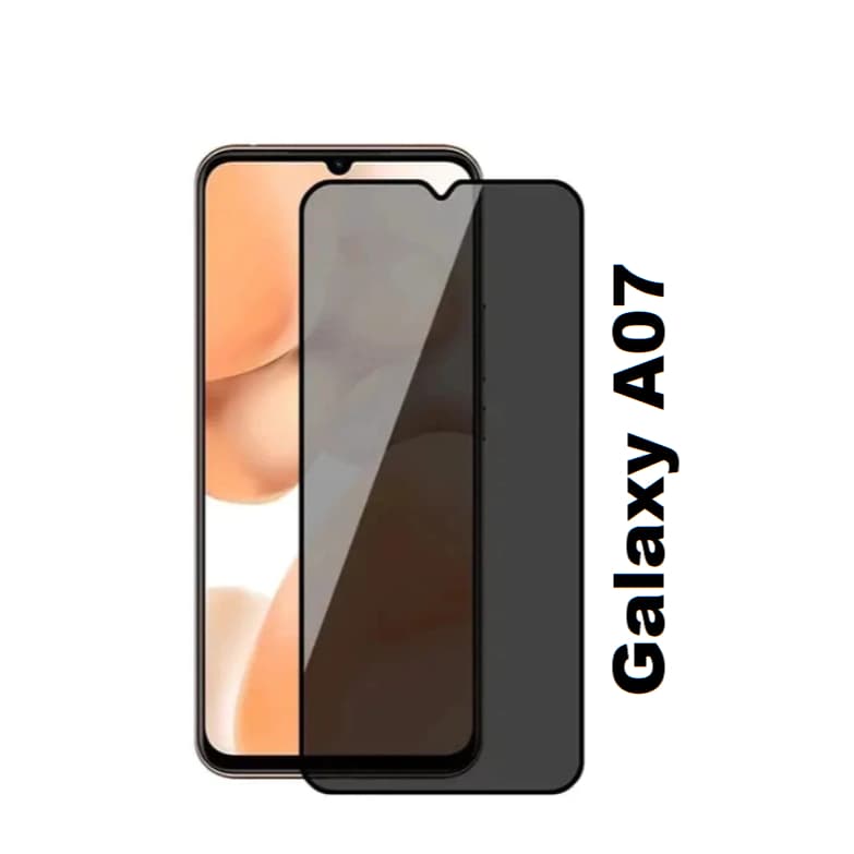 Película de vidro 3D Privativa Anti Spy Samsung Galaxy A07 / Película de privacidade