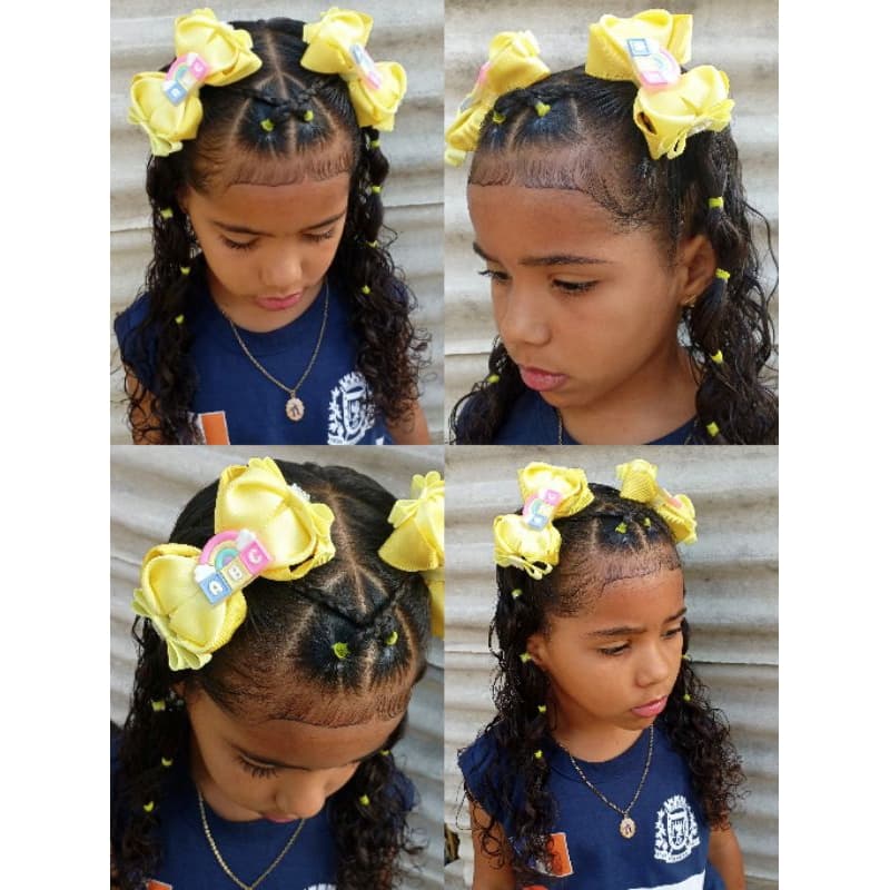 Parzinho Yellow escolar. Par de laço escolar. Laço para escola. Parzinho de laço infantil. LEIA TODA A DESCRIÇÃO!!!