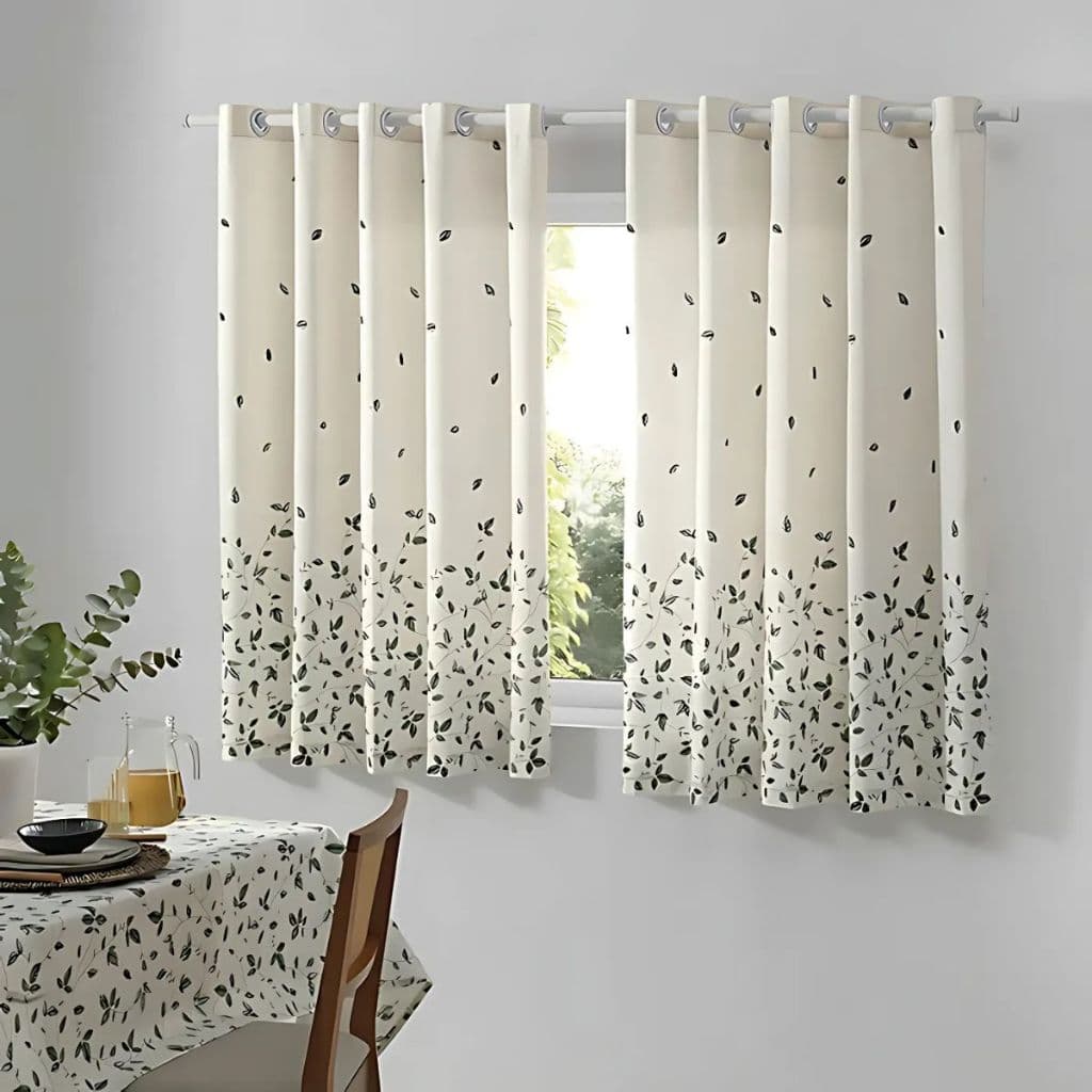 Cortina de Cozinha Dohler Athenas 3,20m x 1,20m Tecido Ilhós Dohler