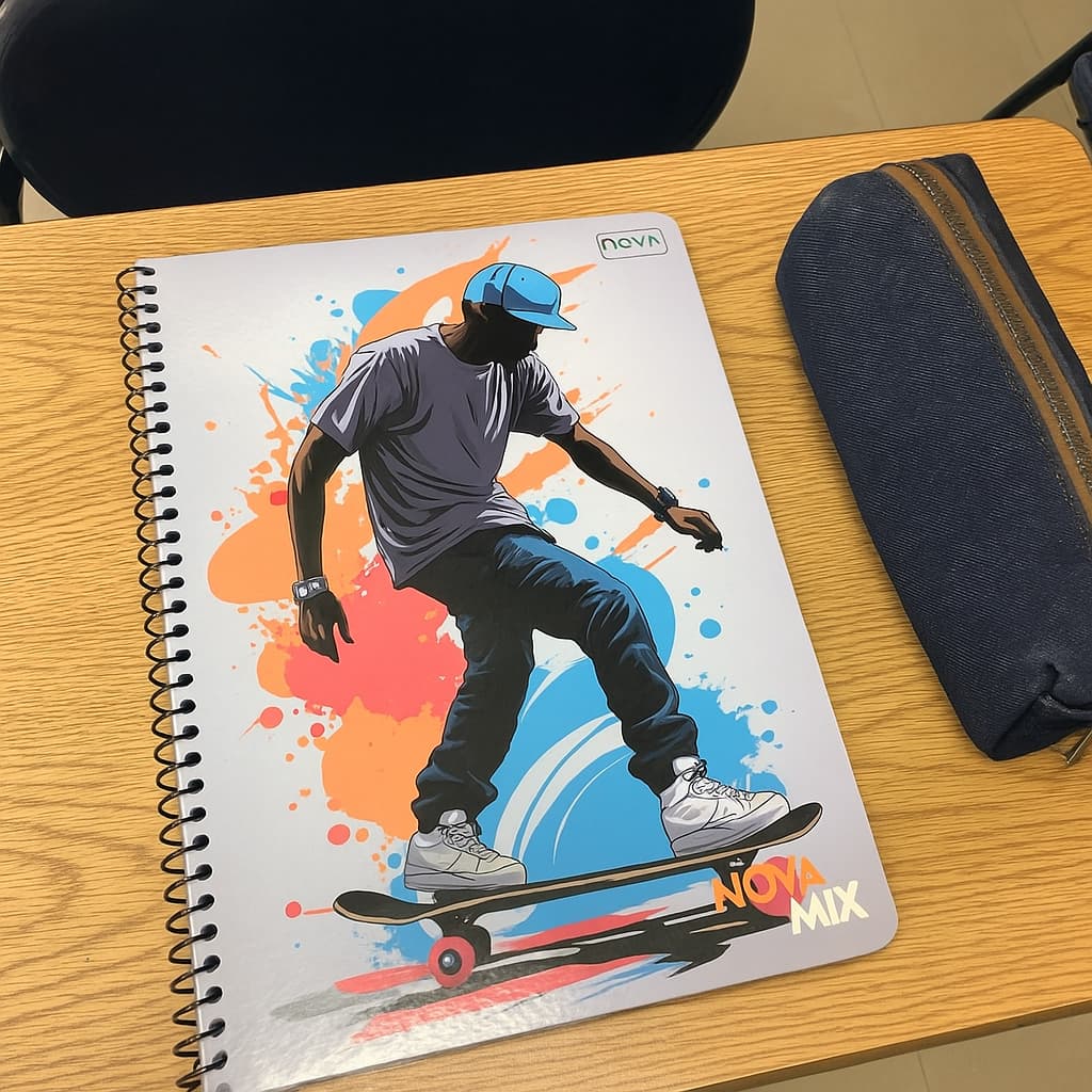 Caderno Espiral Capa Dura Universitário 1 Matérias