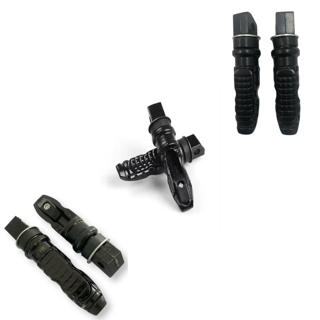 kit Pedaleira Esportiva Universal Moto 6mm Alumínio CNC Honda Ybr 125 150 Titan Fan  Pop  Biz  Fazer