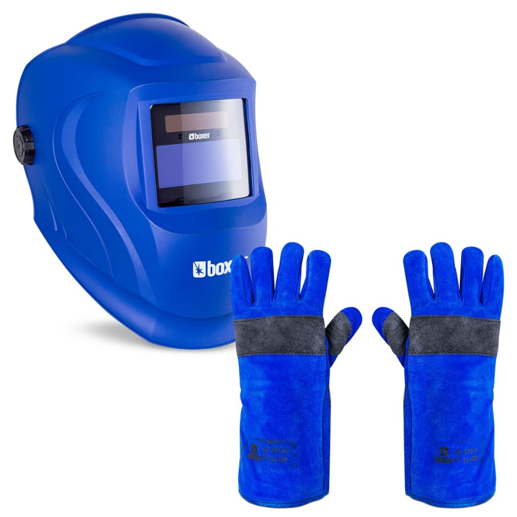 Kit Máscara de Solda Com Escurecimento Automático Optiarc70 + Luva Para Soldador 300° Boxer