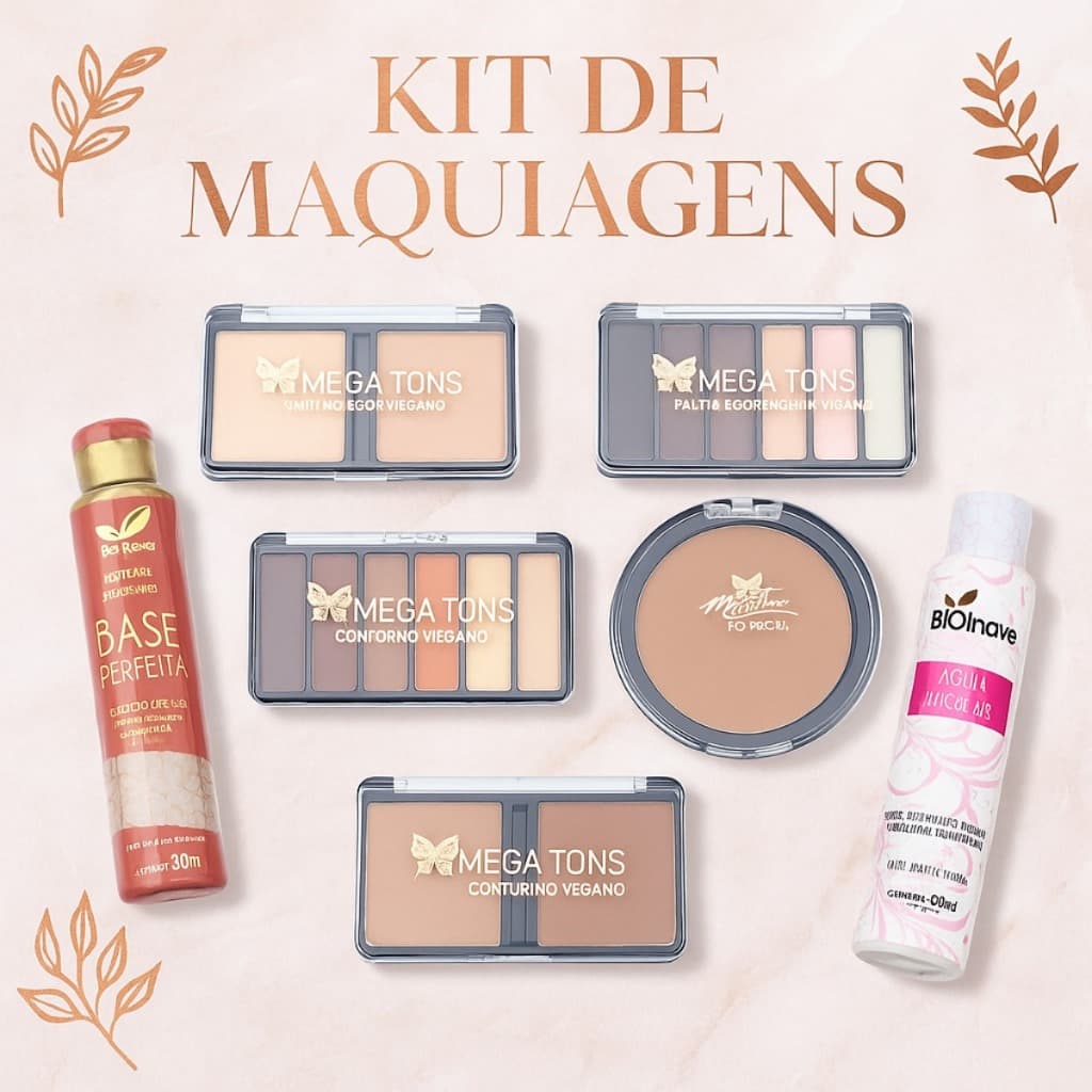 Kit  Maquiagem Para Pele Escura Com Design De Sobrancelha Paleta Sombras  Make Com Estilo